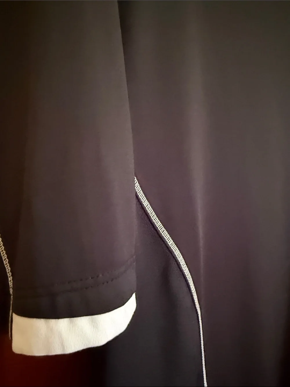 Nike Black Golf Polo with White Trim